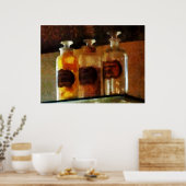 Poster DÉBUT DE MOINS DE 20 $ - Bouteilles appothécaires (Cuisine)