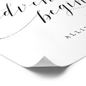 Poster Début de notre aventure Signal de réception de scr (Coin)