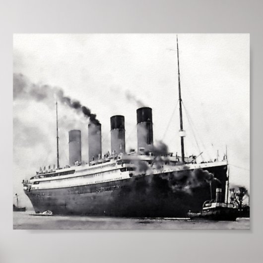 Poster Début des essais en mer : RMS Titanic (Devant)