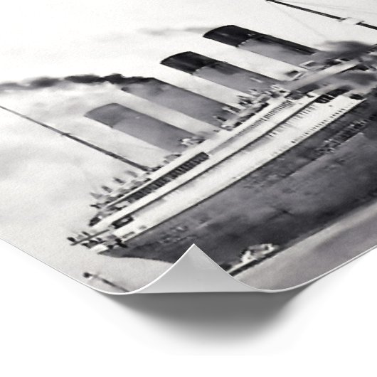 Poster Début des essais en mer : RMS Titanic (Coin)