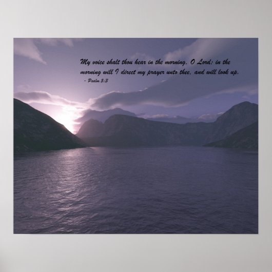 Poster Début du matin avec verse (Devant)