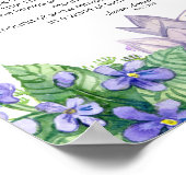 Poster Début du printemps dans le Vermont Poem (Coin)