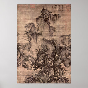 Poster Début du printemps par Guo Xi