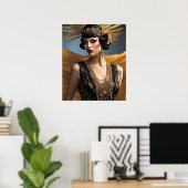 Poster Décadence perlée (Bureau à domicile)