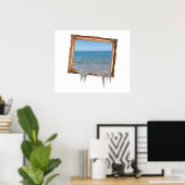 Poster Décalage de l'océan hors cadre d'image (Bureau à domicile)