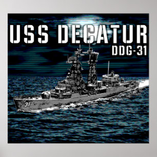 Poster Décatur, destroyer de missiles guidés