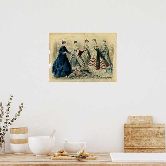 Poster Décembre 1867 Plaque de mode (Cuisine)