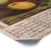 Poster Décembre, "Douze mois de fruits" (Coin)