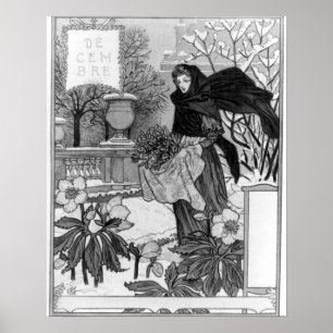 Poster Décembre - Eugene Grasset - 1895