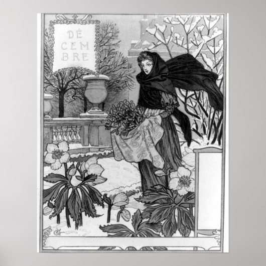 Poster Décembre - Eugene Grasset - 1895 (Devant)
