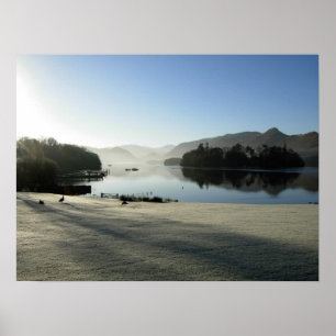 Poster Décembre Matin à Derwentwater