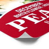 Poster Décembre Mois de naissance Fleur Christian Nursery (Coin)