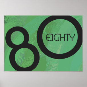Poster Décennie verte 80e anniversaire