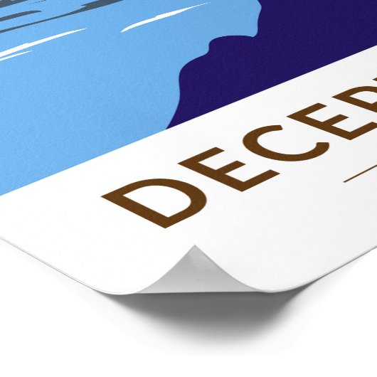 Poster Deception Pass State Park Bridge Washington Retro (Coin)