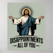 Poster Déception Vous Tous Jésus Mème (Devant)