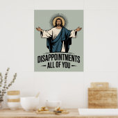 Poster Déception Vous Tous Jésus Mème (Cuisine)