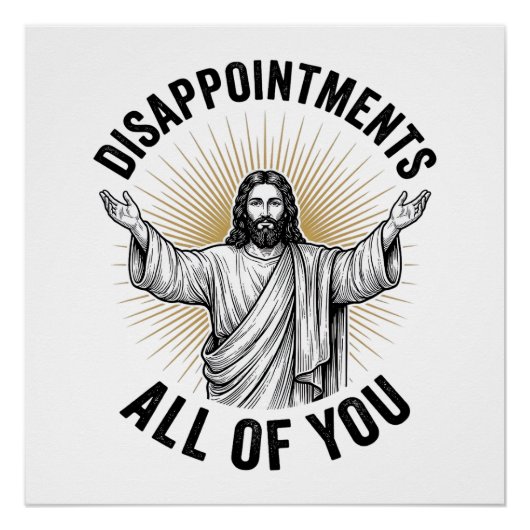 Poster Déceptions Vous Tous Chemise Religieuse Vintage (Devant)