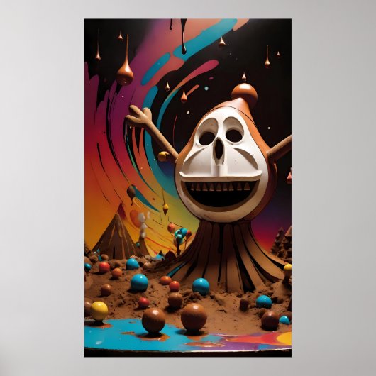 Poster Décès au chocolat - Ken Gage Surreal Art (Devant)