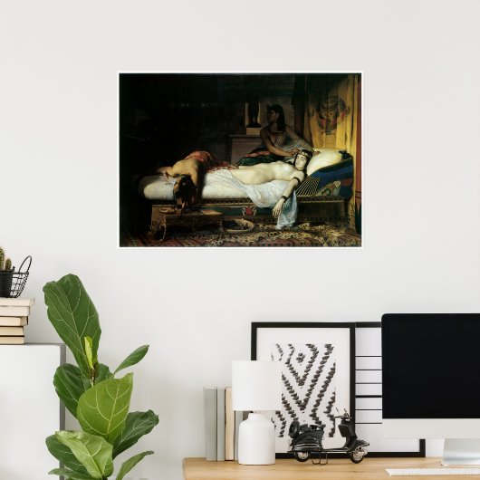 Poster Décès de Cléopâtre, 1874 Jean-André Rixens (Bureau à domicile)