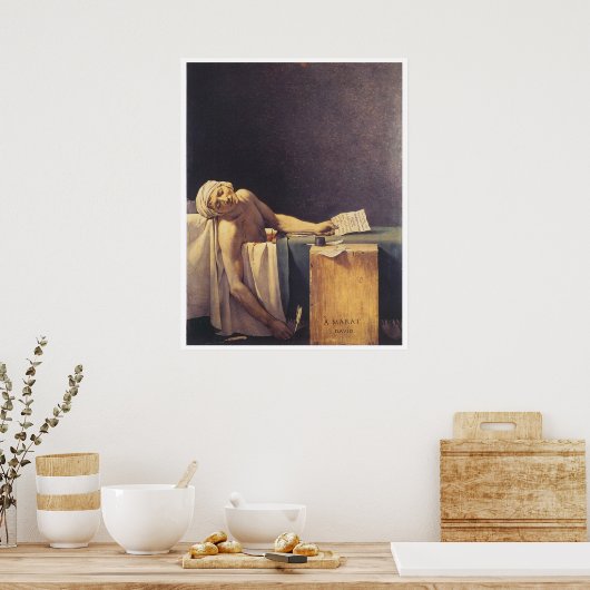 Poster Décès de Marat, 1793 (Cuisine)