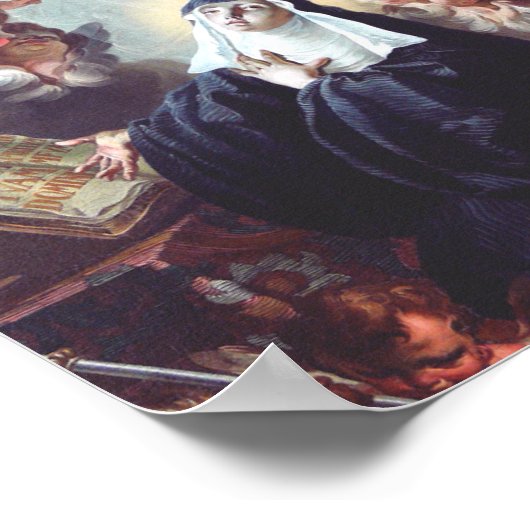 Poster Décès de Saint Scholastica (Coin)