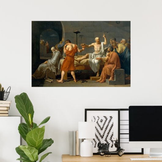 Poster Décès De Socrates (Bureau à domicile)