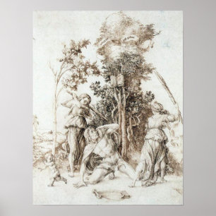 Poster Décès d'Orphée - Albrecht Durer - c1497