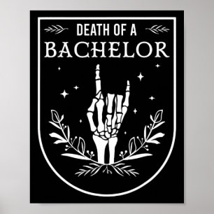 Poster Décès Du Bachelor Groom Groomsman Gothic Halloween
