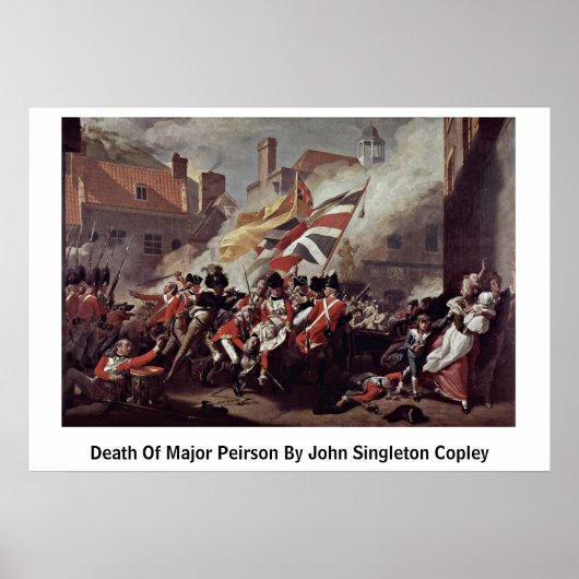 Poster Décès Du Major Peirson Par John Singleton Copley (Devant)