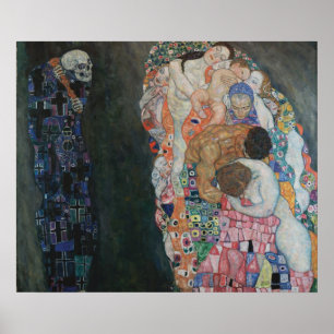 Poster Décès et vie — Gustav Klimt (1910-15)