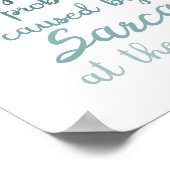Poster Décès par sarcasme (Coin)