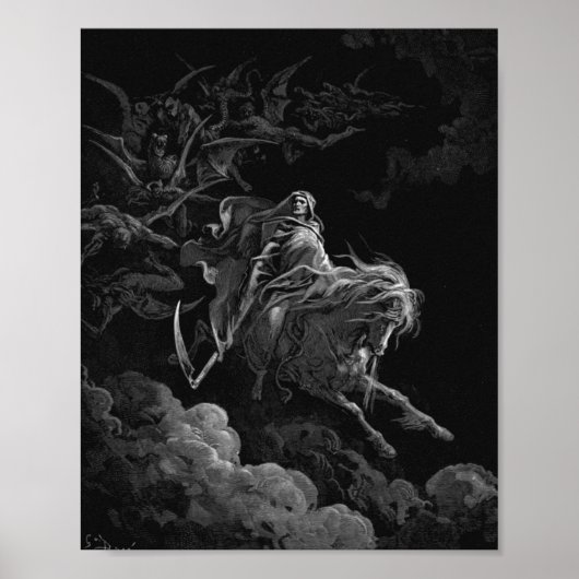 Poster Décès Sur Un Cheval Pâle Par Gustave Dore (Devant)