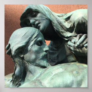 Poster décès tendre