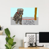Poster Déchaînez Votre Chien, Soyez compatissant (Bureau à domicile)