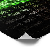 Poster d'échantillonnage de Jus Libres Neon Green (Coin)