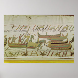 Poster Déchargement de chevaux des navires