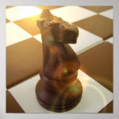 Poster d'échecs Chevalier Imprimer (Devant)