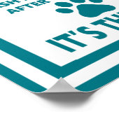 Poster DÉCHETS D'ANIMAUX - Avis de permission (Coin)