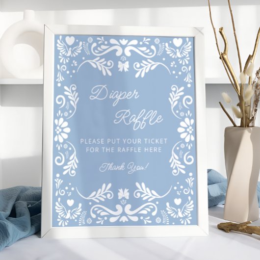 Poster Déchets de Baby shower mexicain Cielito Lindo