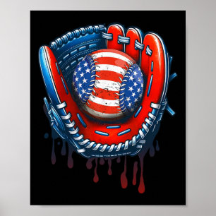 Poster Déchets de base-ball Ice Cream Sprinkings 4 juille