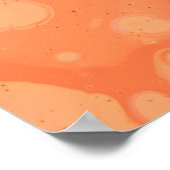 POSTER DÉCHETS D'EAU SUR SURFACE ROUGE (Coin)