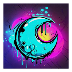 Poster Déchets lunaires