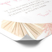 Poster Déchets Raffle Boho Baby Girl Baby shower (Coin)