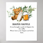 Poster Déchets Raffle Jeu un bébé brasse le thème (Devant)