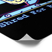 Poster Déchiqueter pour le canard de skateboard Bread Drô (Coin)