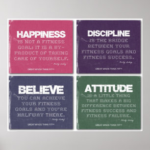 Poster Déchiré pour le succès de forme physique