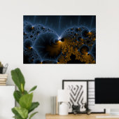 Poster Déchirer des gelées - Art Fractal (Bureau à domicile)