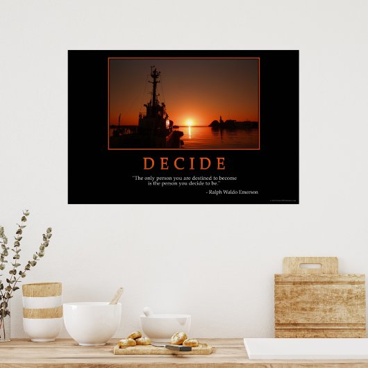 Poster Décider l'affiche (Cuisine)