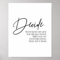 Décidez Quel Type De Vie Vous Voulez Vraiment...