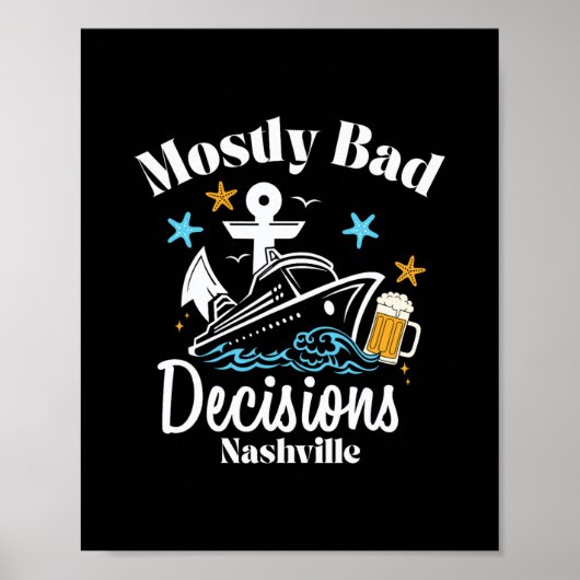 Poster Décisions Mostly D Nashville Spring Break (Devant)